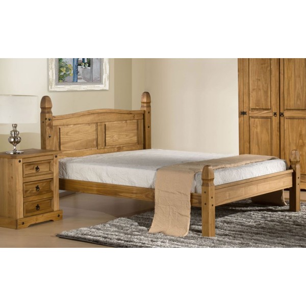 Mattress Bed Corona Single Bed Low Foot End 3 Ft Solid Pine