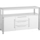 Charisma Sideboard in White Gloss and Chrome