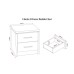 Charles 2 Drawer Bedside Chest in White