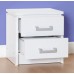 Charles 2 Drawer Bedside Chest in White