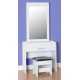 Charles 1 Drawer Dressing Table Set in White