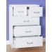 Charles 3 + 2 Chest of Drawers in White