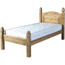 Corona 3ft Single Pine Bed Low Foot End