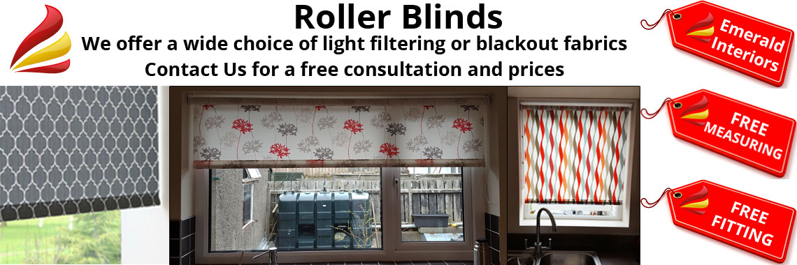 Roller Blinds from Emerald Interiors