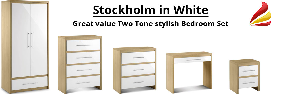 Stockholm in White available from Emerald Interiors, Portaferry